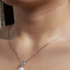TOMEI Pearl Pendant, White Gold 375