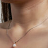 TOMEI  [Online Exclusive] Petite Heart Pearl Pendant, Yellow Gold 750