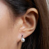 TOMEI Pearl Earrings, White Gold 375