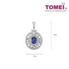 TOMEI Blue Sapphire Diamond Pendant, White Gold 750 (P7WSDW0MNW025-MF)
