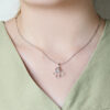 Clover Diamond Necklace | Tomei 375 (9K) White Gold (P1453V)