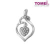 Sparkling Fruition of Love Diamond Pendant | Tomei 750 (18K) White Gold (P2713V)