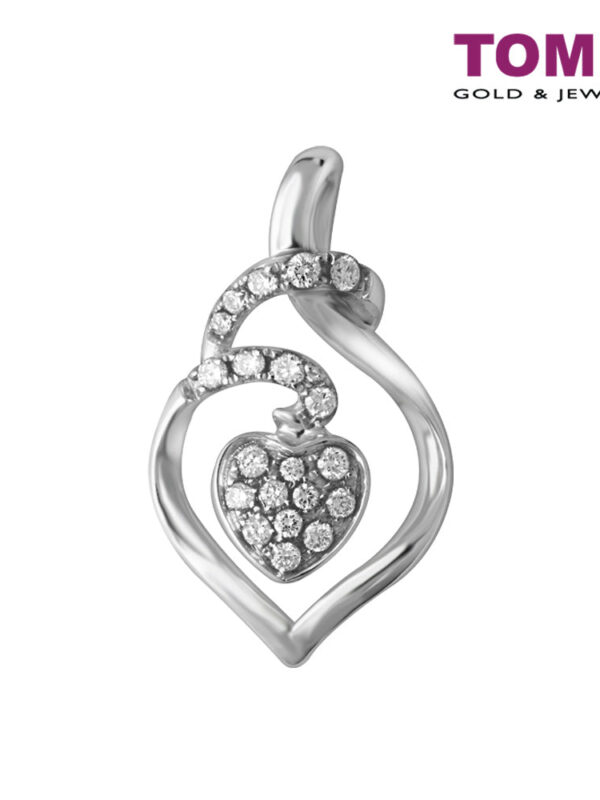 Sparkling Fruition of Love Diamond Pendant | Tomei 750 (18K) White Gold (P2713V)