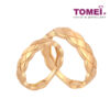 TOMEI Perfect Match Couple Rings, Yellow Gold 916 (XD-YG0800R/0801R-1C)