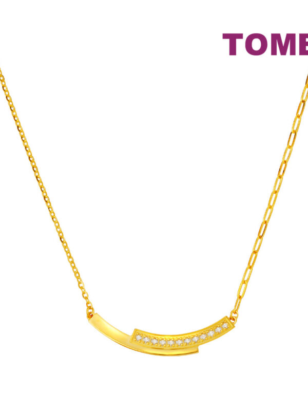 TOMEI Duo Of Devotion, Swing Necklace Yellow Gold 999 (5G)