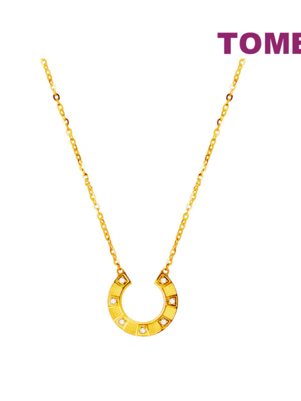 TOMEI Duo Of Devotion, Horseshoe Necklace Yellow Gold 999 (5G)