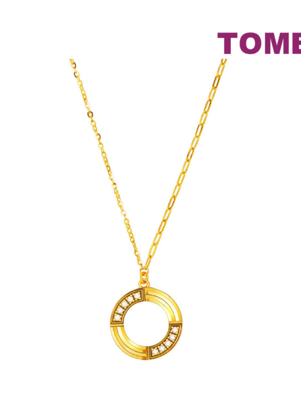 TOMEI Duo Of Devotion, Wheel Necklace Yellow Gold 999 (5G)
