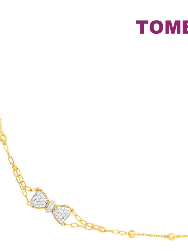 TOMEI Diamond Cut Collection Little Joy Bracelet, Yellow Gold 916