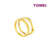 TOMEI Mix & Match Stackable Ring (2 Pcs), Yellow Gold 916