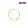 TOMEI Diamond Cut Collection V-Trend Stackable Ring, Yellow Gold 916