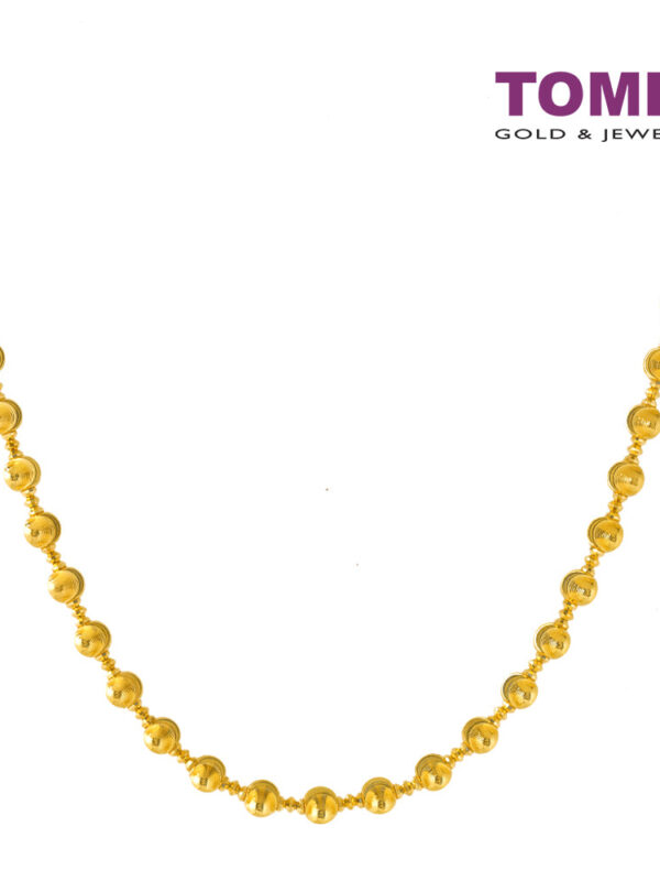 TOMEI Lusso Italia Ball Necklace, Yellow Gold 916