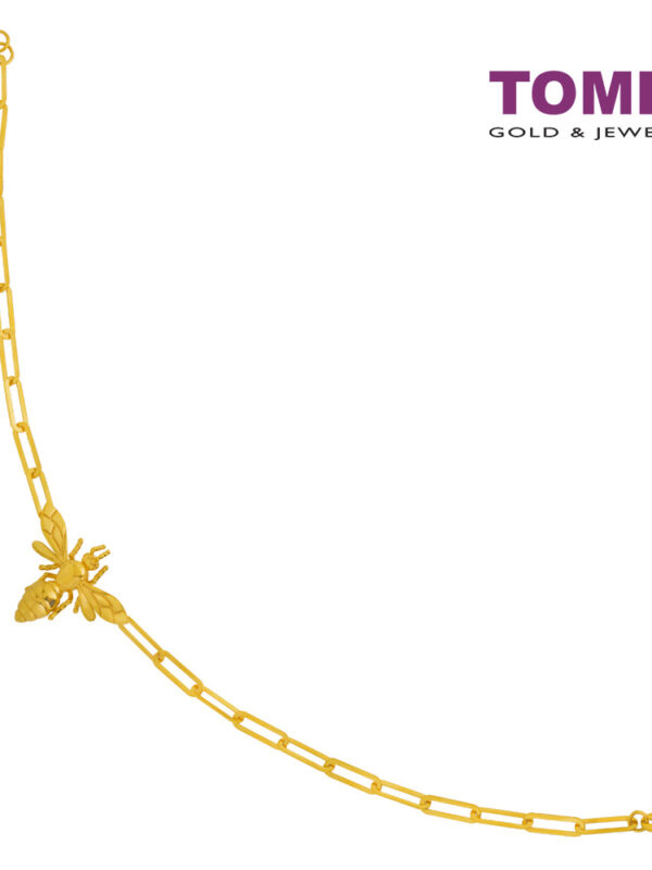 TOMEI Bee Linked Chain Bracelet, Yellow Gold 916