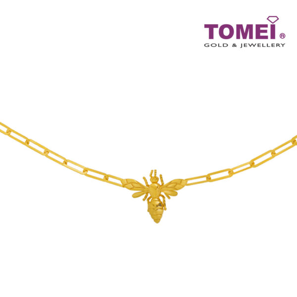 TOMEI Bee Linked Chain Bracelet, Yellow Gold 916