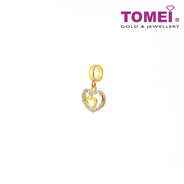 TOMEI Doubly Loving Vibes Charm, Yellow Gold 916
