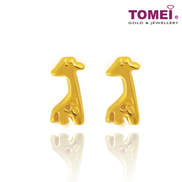 Giraffe Earrings | Tomei Yellow Gold 916 (22K) (EE2818-1C)