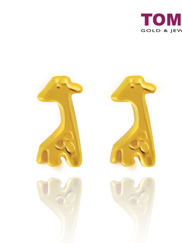 Giraffe Earrings | Tomei Yellow Gold 916 (22K) (EE2818-1C)