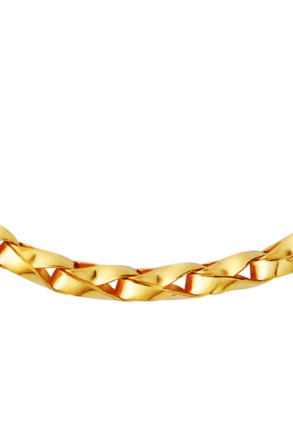 TOMEI Elegant Twisted Necklace, Yellow Gold 916