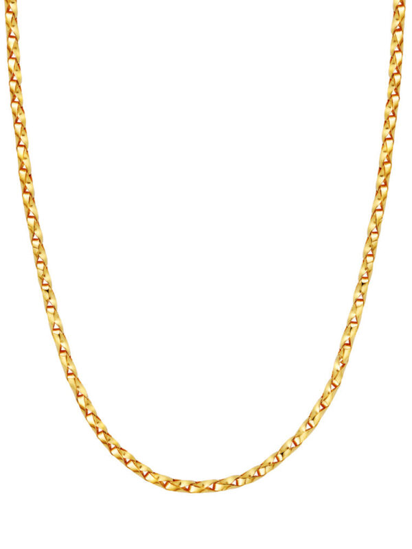TOMEI Elegant Twisted Necklace, Yellow Gold 916