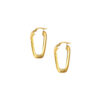 TOMEI Lusso Italia Criss Cross Rectangle Earrings, Yellow Gold 916