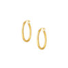 TOMEI Lusso Italia Textured Oval Hoop Earrings, Yellow Gold 916