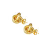 TOMEI Lusso Italia Knotted Triangle Earrings, Yellow Gold 916