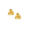 TOMEI Lusso Italia Knotted Triangle Earrings, Yellow Gold 916
