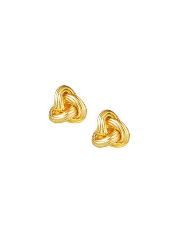 TOMEI Lusso Italia Knotted Triangle Earrings, Yellow Gold 916