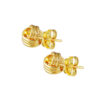 TOMEI Lusso Italia Ribbed Knotted Earrings, Yellow Gold 916