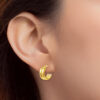 TOMEI Lusso Italia Chunky Duo Earrings, Yellow Gold 916