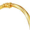 TOMEI Lusso Italia Minimalist Twisted Bangle, Yellow Gold 916