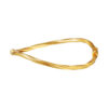 TOMEI Lusso Italia Minimalist Twisted Bangle, Yellow Gold 916