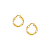 TOMEI Lusso Italia Twisted Hoop Earrings, Yellow Gold 916