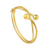 TOMEI Bold Double Cuff Bangle, Yellow Gold 916