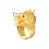 TOMEI Dragon Men Ring, Yellow Gold 916