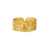 TOMEI Fortune Collection Abacus Men Ring, Yellow Gold 999
