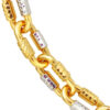 TOMEI Dual-Tone Bracelet, Yellow Gold 916
