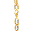 TOMEI Dual-Tone Bracelet, Yellow Gold 916