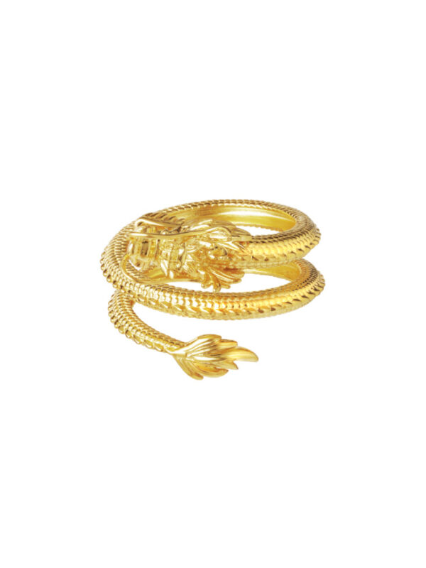 TOMEI Dragon Ring, Yellow Gold 916