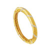 TOMEI Dual-Tone Bangle, Yellow Gold 916