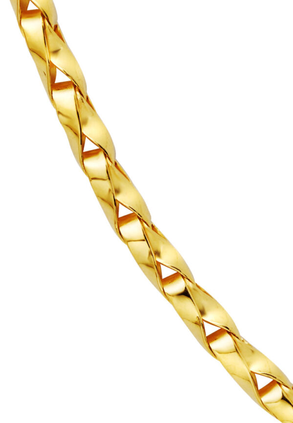 TOMEI Elegant Twisted Bracelet, Yellow Gold 916