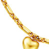 TOMEI Lusso Italia Sweetheart Chain Link Bracelet, Yellow Gold 916