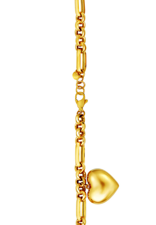 TOMEI Lusso Italia Sweetheart Chain Link Bracelet, Yellow Gold 916