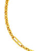 TOMEI Lusso Italia Split Link Tiny Chain Bracelet, Yellow Gold 916