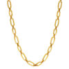 TOMEI Lusso Italia Statement Chain Link Necklace, Yellow Gold 916