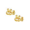 TOMEI Lusso Italia Knotted Flower Earrings, Yellow Gold 916
