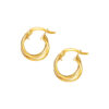 TOMEI Lusso Italia Overlapping Hoop Earrings, Yellow Gold 916
