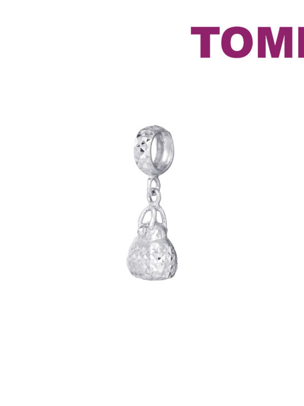 TOMEI Handbag Charm, White Gold 585