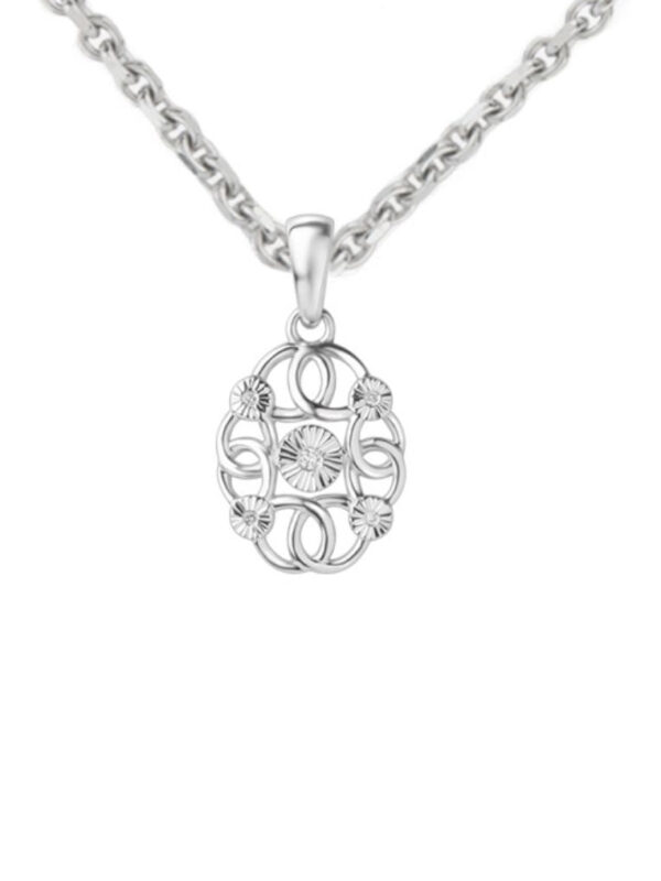 TOMEI Diamond Pendant Set I White Gold 585 (14K) (P6204)