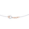 TOMEI Binding With Love Bracelet, White+Rose Gold 585