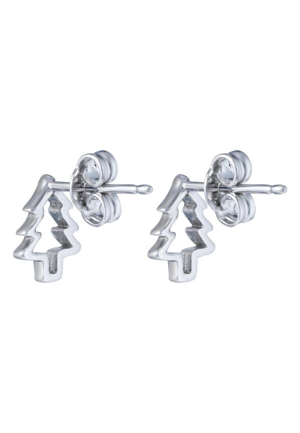 TOMEI Christmas Tree Earrings, White Gold 585